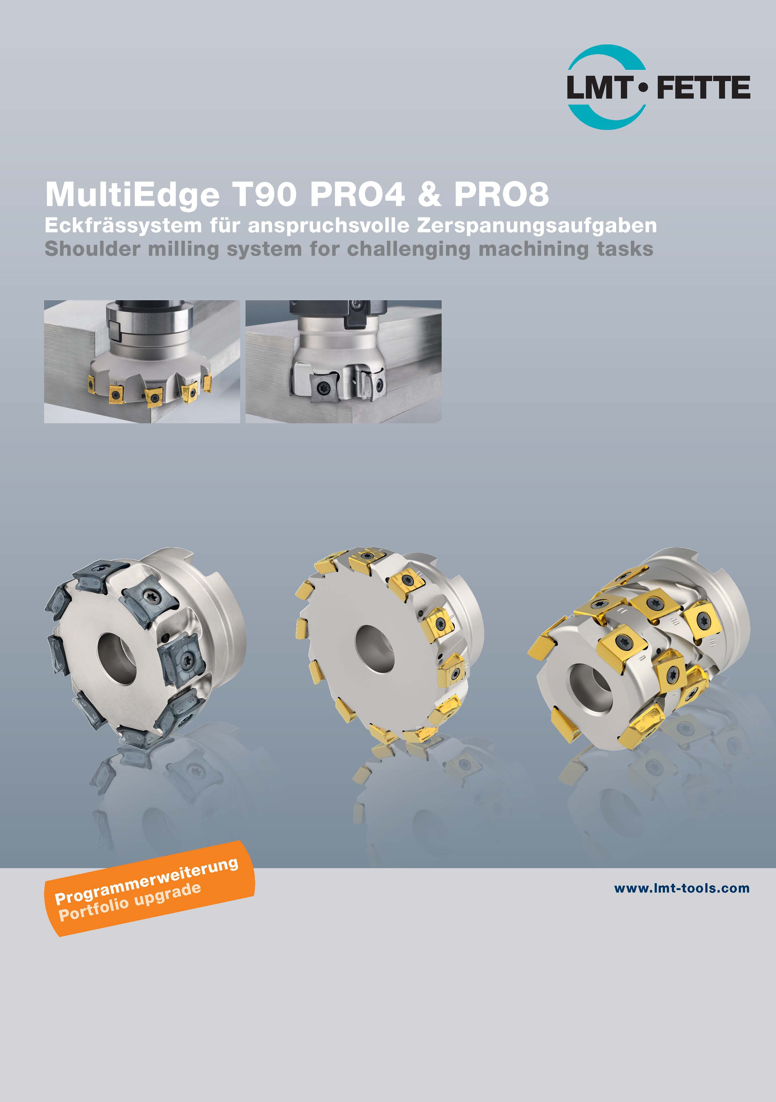 MultiEdge T90 PRO4 & PRO8:Shoulder milling system for challenging machining tasks