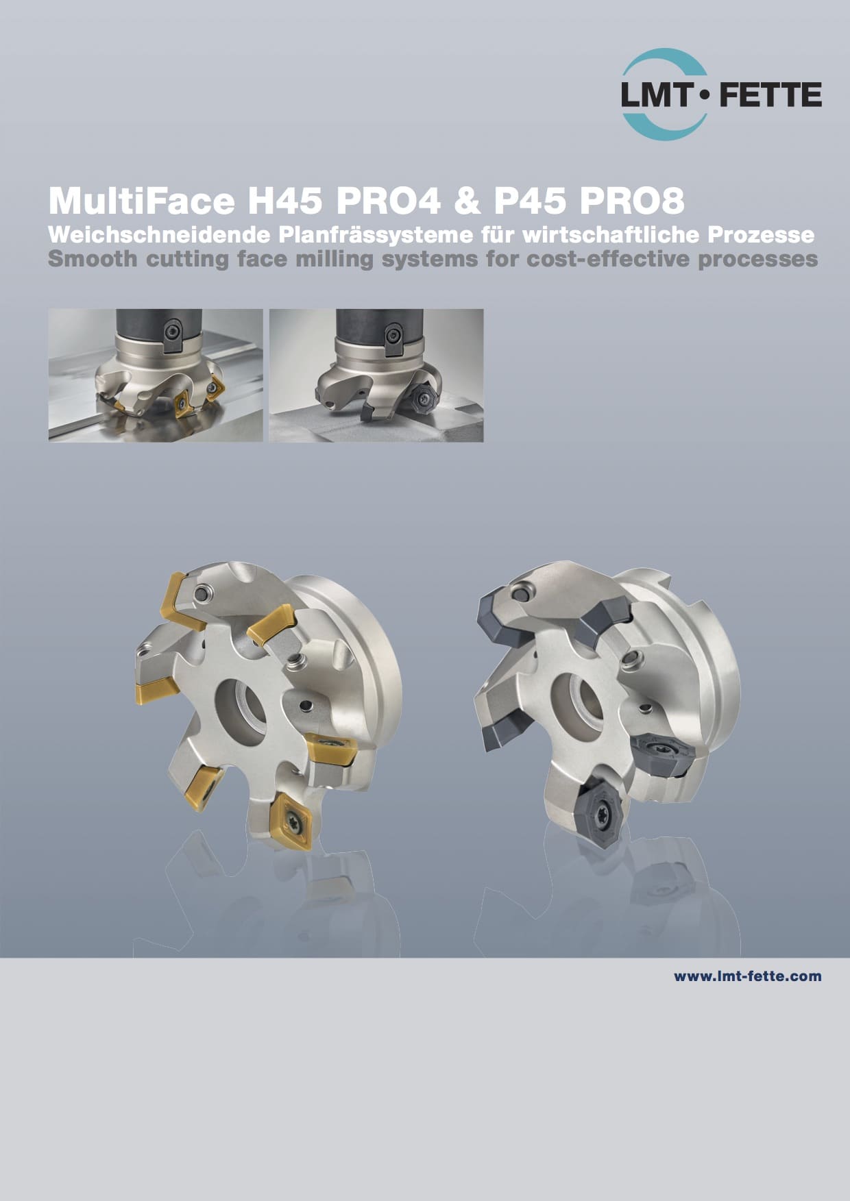 Face milling systems Multi Face H45 PRO4 & P45 PRO8